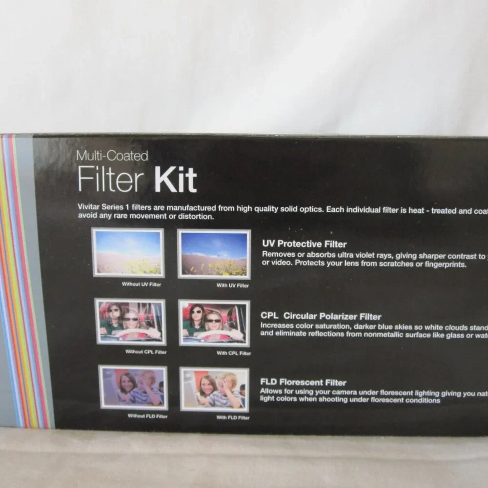 Vivitar Series 1 Multi-Coated 3pc 67mm Camera Lens Kit - UV, CPL, FLD- Brand New